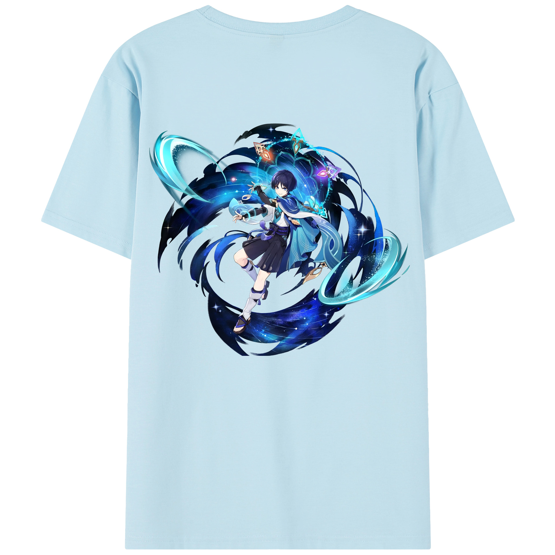 げんし神 さんペい genshin Sanpei 綿100％半袖Tシャツ（背面プリント）